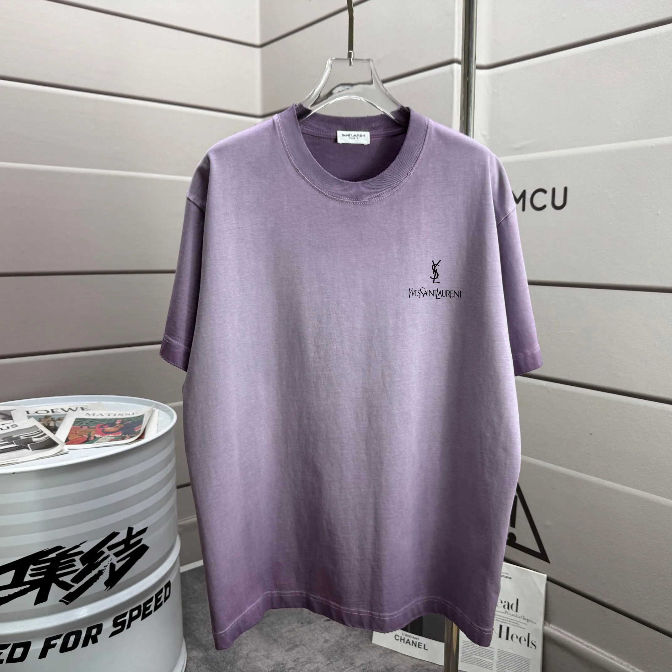 # YS* * 2025 New Arrival 320 tee Same Style : Purple Size :S M L XL XXL Size： S （90-130 ） M （120-150 ） L （140-165 ） XL （160-180 ） XXL （180-210 ）